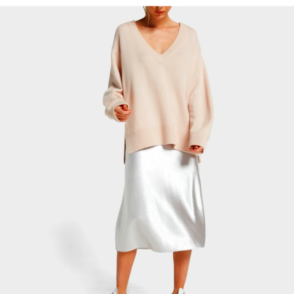 Vince Satin crinkled skirt SZ 2
